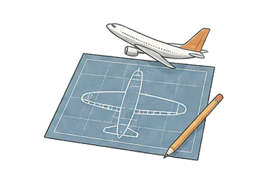 用一个主体和一个核心动作清晰表现“航空学；飞行术”