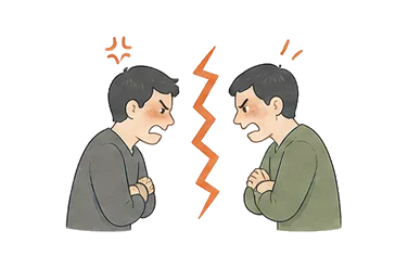 用一个主体和一个核心动作清晰表现“憎恨，敌意”