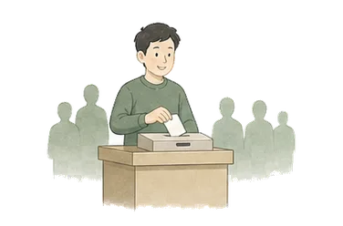 用一个主体和一个核心动作清晰表现“自治，自主权”