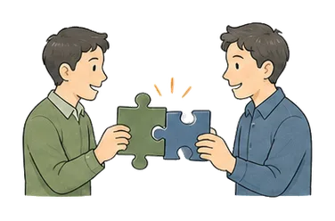 用一个主体和一个核心动作清晰表现“给与、 使一致；一致、 调和、 协定”