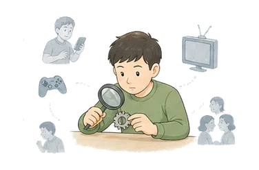 用一个主体和一个核心动作清晰表现“集中,专注;浓缩物”