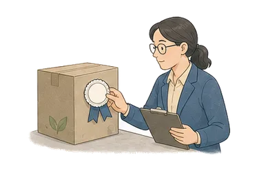 用一个主体和一个核心动作清晰表现“证明；认证；保证”