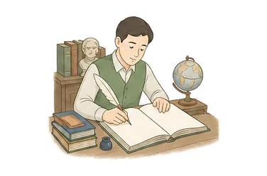 用一个主体和一个核心动作清晰表现“编年史；记录历史事件”