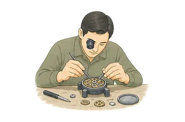 用一个主体和一个核心动作清晰表现“精确，准确；精密度”