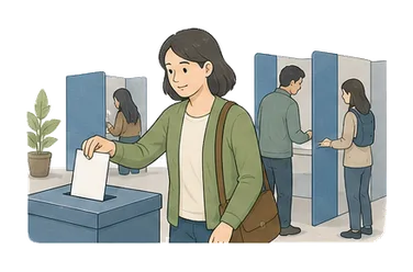 用一个主体和一个核心动作清晰表现“公民；市民”