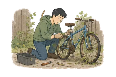 用一个主体和一个核心动作清晰表现“收回；开垦土地；回收再利用”