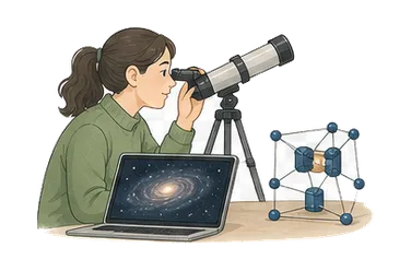用一个主体和一个核心动作清晰表现“宇宙学”