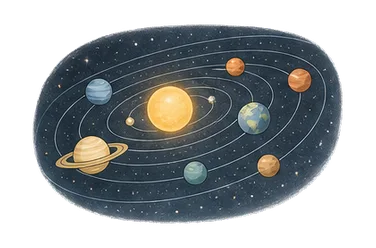 用一个主体和一个核心动作清晰表现“宇宙；秩序，和谐”