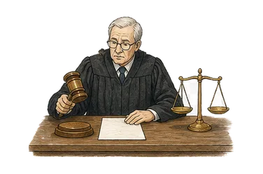 用一个主体和一个核心动作清晰表现“裁决，判决；结论”