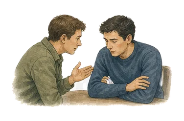 用一个主体和一个核心动作清晰表现“吐露秘密；委托，托付”