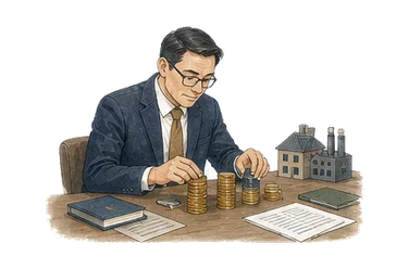 用一个主体和一个核心动作清晰表现“财务的；金融的”