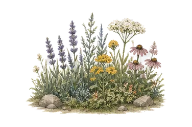 用一个主体和一个核心动作清晰表现“植物群；菌群”