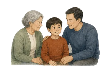 用一个主体和一个核心动作清晰表现“一代人;代;产生”