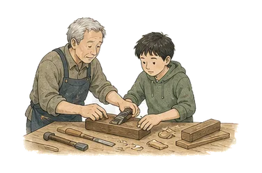 用一个主体和一个核心动作清晰表现“课，课业；教训”