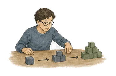 用一个主体和一个核心动作清晰表现“逻辑；逻辑学；推理”