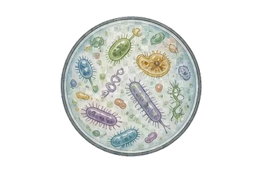 用一个主体和一个核心动作清晰表现“微生物”