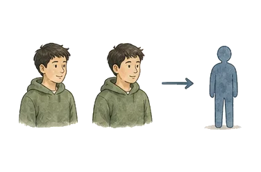 用一个主体和一个核心动作清晰表现“代词”
