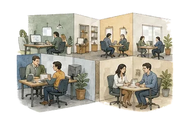 用一个主体和一个核心动作清晰表现“部门；系；局”