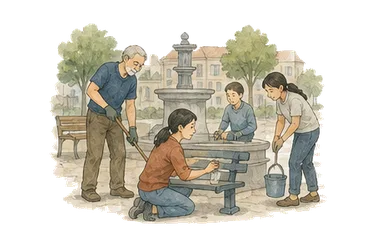 用一个主体和一个核心动作清晰表现“爱国主义；爱国心”