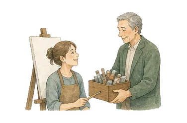 用一个主体和一个核心动作清晰表现“赞助人；老主顾，顾客”