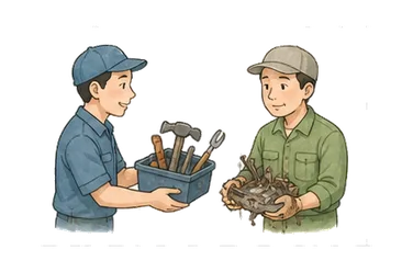 用一个主体和一个核心动作清晰表现“补偿，赔偿；报酬”