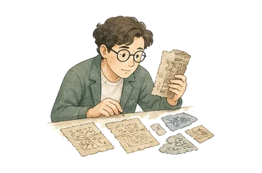 用一个主体和一个核心动作清晰表现“语文学，文献学”