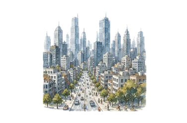 用一个主体和一个核心动作清晰表现“大都市,大城市”
