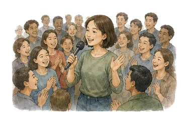 用一个主体和一个核心动作清晰表现“受欢迎,流行,知名度”