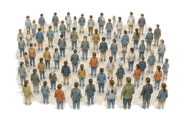 用一个主体和一个核心动作清晰表现“人口；总人口”