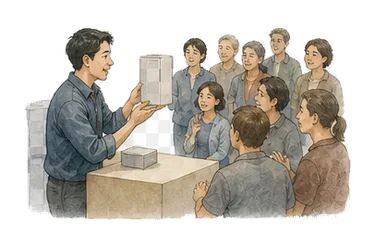 用一个主体和一个核心动作清晰表现“宣传，公开”