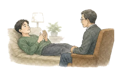 用一个主体和一个核心动作清晰表现“精神分析，心理分析”