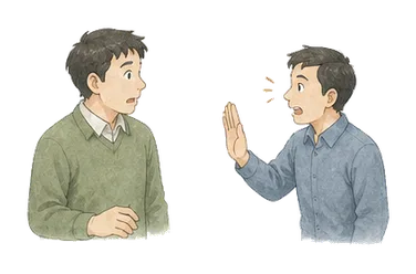 用一个主体和一个核心动作清晰表现“打断；中断；（计算机）中断信号”