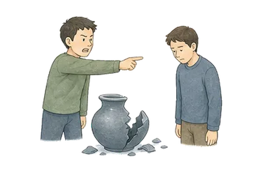 用一个主体和一个核心动作清晰表现“归因于;归咎于”
