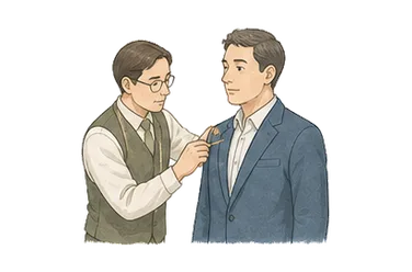 用一个主体和一个核心动作清晰表现“套装；适合；相称”