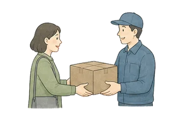 用一个主体和一个核心动作清晰表现“托付，委托；寄售，发货”