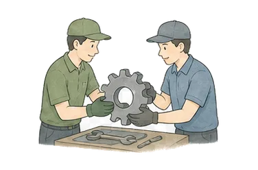 用一个主体和一个核心动作清晰表现“使联合、 使发生联系；同伴、 伙伴、 关联的事物”