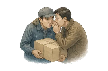 用一个主体和一个核心动作清晰表现“阴谋，密谋”