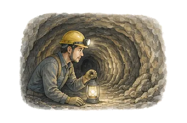 用一个主体和一个核心动作清晰表现“地下的；秘密的”