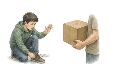 用一个主体和一个核心动作清晰表现“借口，托词”