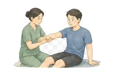 用一个主体和一个核心动作清晰表现“治疗，疗法”