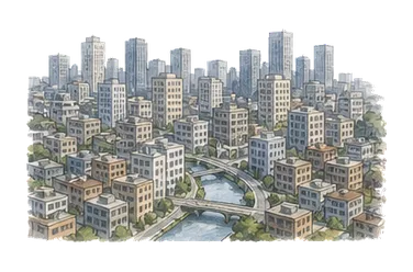 用一个主体和一个核心动作清晰表现“集合城市,城市群”