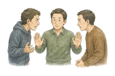用一个主体和一个核心动作清晰表现“干预，介入；阻止”